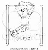 Coloring Boy Bar Playing Outline Clipart Illustration Gymnastics Royalty Bannykh Alex Rf Printable Poster Print Clipartof 2021 sketch template