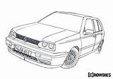 Coloring Cars Pages Volkswagen Golf Mk3 Drawing Toyota Vw M4 Starlet Vanellope Bmw Monster Boy Car Supra sketch template