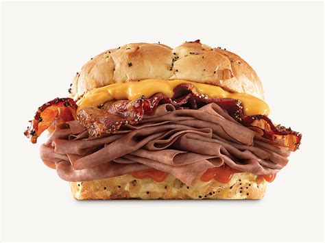 arby s offers 2 for 6 bacon beef ‘n cheddar sandwiches chew boom