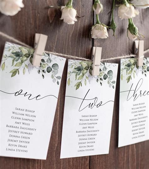 Script Elegance Wedding Seating Chart Template Wedding Table Etsy In