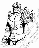 Thanos Buster Clipground Guardians sketch template