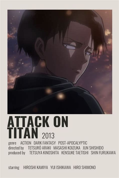 Minimalist Alternative Attack On Titan Anime Poster ☆ Check Out My