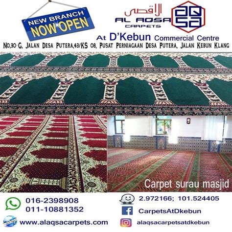 specialist  supply  install mosque carpets pakar pasang karpet