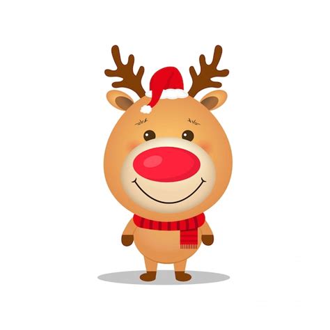 premium vector cute cartoon reindeer