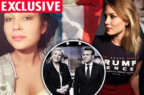 french election stunning russian babe behind trump s