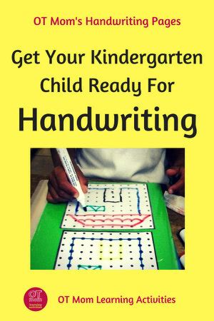 kindergarten handwriting activities  tips