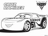 Coloring Cars Pages Cruz Kids Ramirez sketch template