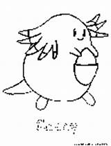 Chansey Pokemon Normal Coloring Pages Colouring sketch template