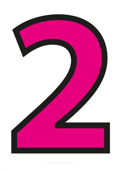 pink numbers  black contours  printing templates  printing