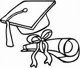 Graduation Coloring Drawing Diploma Cap Congratulations Pages Graduate Hat Clipart Clip Gown Congrats Cliparts Printables Drawings Color Sheet Educational Faa sketch template
