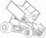 Sprint Car Dirt Track Racing Coloring Pages Race Model Drawing Late Modified Cars Vector Step Printable Color Pelonis 211t Heater sketch template