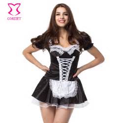 6xl black and white halloween adult fancy dress sexy french maid costume plus size cosplay