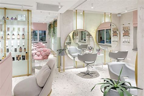 salon  mirrors  chairs