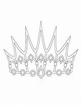 Crown Printable Princess Template Coloring Pages Print Shapes Templates Tiara King Crowns Queen 3d Paper Cut Colouring Color Pattern Mermaid sketch template