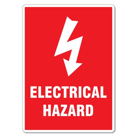 electrical hazard sign  signmaker
