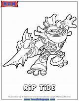 Tide Rip Skylanders Skylander Hmcoloringpages sketch template
