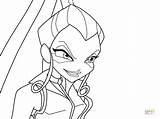Coloring Icy Pages Winx Club Trix Drawing Categories sketch template
