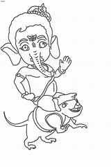 Ganesha Ganpati sketch template