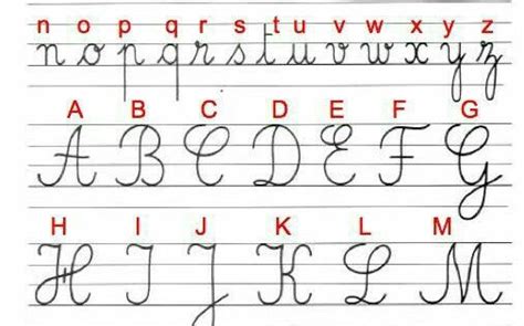 cursiva lenguaje pinterest cursiva caligrafia  letras