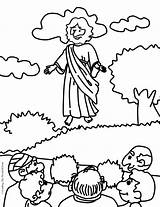 Jesus Coloring Ascension Heaven Pages Alive Sunday School Kids Crafts Printable Bible Sheets Preschool Lesson Color Ascending Craft Into Way sketch template