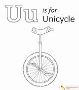 Unicycle Coloring Template Pages Sketch sketch template