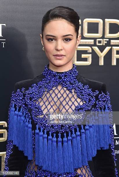 Actress Courtney Eaton Attends The Gods Of Egypt New York