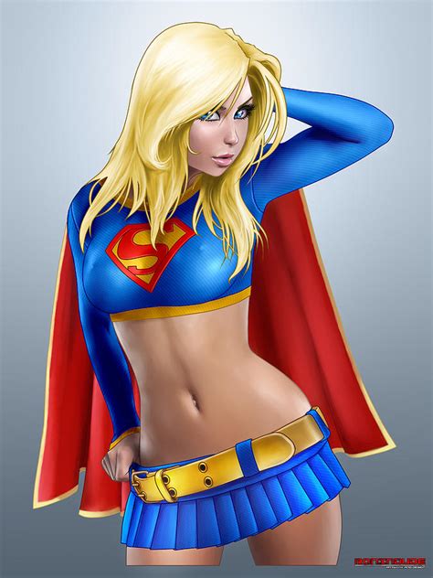 supergirl digital art by ray cornwell