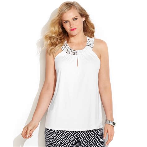 Lyst Inc International Concepts Plus Size Sleeveless Embellished