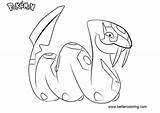 Seviper Coloring Pokemon Pages Printable Kids sketch template