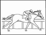 Horse Coloring Pages Racing Barrel Colouring Sheets Template Templates sketch template