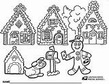 Coloring Gingerbread Pages Christmas Usps Holiday House Man Stamp Office Post Printable Kids Print Village Postal Sheets Color Sheet Vector sketch template