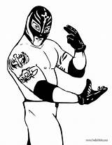 Rey Mysterio Coloring Pages Print Hellokids Color Online Wrestling sketch template