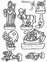Sinterklaas Kijkdoos Knutselen sketch template
