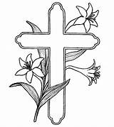 Cross Coloring Pages Flowers Easter Christian Printable Drawing Colouring Sunday Holy Sheets Print Kids Adult Religious School Momjunction Adults Little sketch template