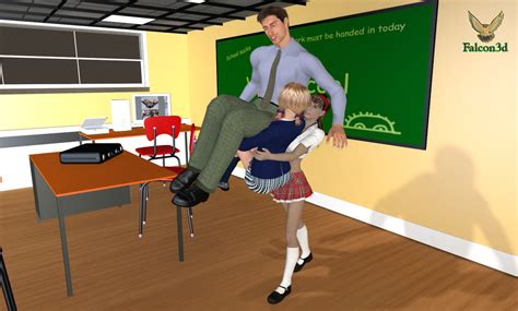 Falcon3d Schoolgirl Teacher Cradle Cont 6 By