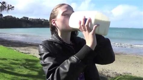 3l Milk Challenge Warning Vomit Youtube