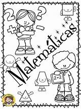 Colorear Para Portada Matematicas Math Caratulas Childrencoloring School sketch template