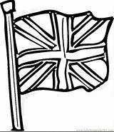 Flag Coloring Union British England Britain Clipart Great Pages Flags Cartoon Drawing Printable Clip Color Cliparts Jack Colouring English Sheet sketch template