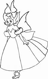 Fairy Coloring Pages Fairies Printable Kids Disney Tooth Cartoon Cartoons Gif Fun sketch template
