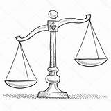 Scale Balance Drawing Justice Scales Cartoon Vintage Paintingvalley Sketch sketch template
