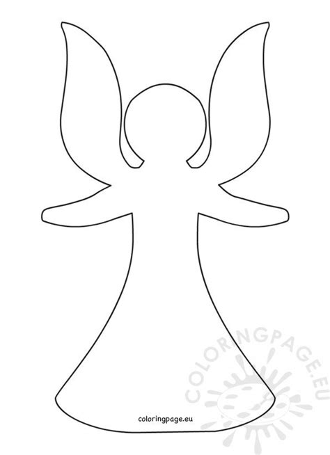 angel cut  template coloring page