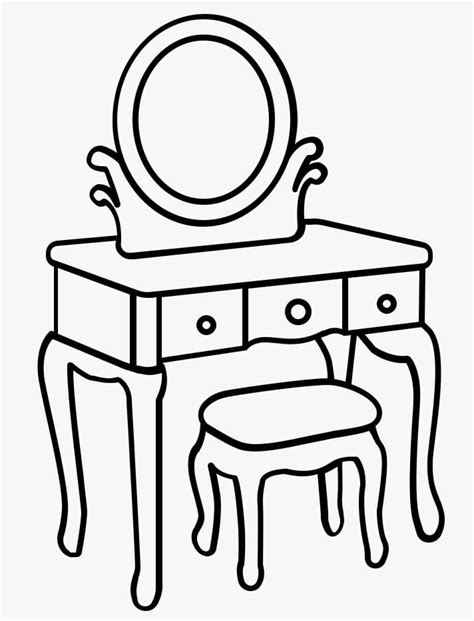 printable table coloring page  printable coloring pages  kids