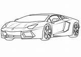Aventador Coloriage Imprimer Supercar sketch template