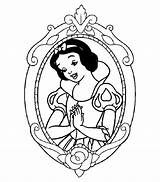 Coloring Pages Disney Princesses Mirror Snow Library Clipart sketch template