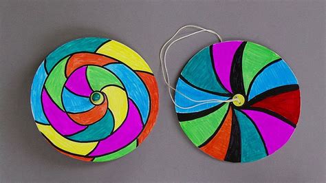 paper spinners easy paper crafts  kids youtube