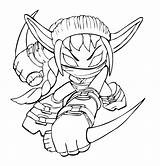 Elf Stealth Spyro Daggers Skylanders His Pages2color Pages Cookie Copyright sketch template