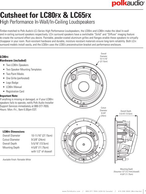 wiring diagram  polk floor speaker wiring diagram schemas