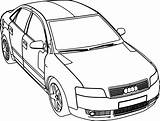 Audi Coloring Car A4 Pages Cars Kids Cool Coloriage Sheets Choose Board Drawings Vehicles sketch template