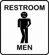 Restroom Men Bathroom Room Clipart Sign Toilet Signs Funny Mens Male Clip Gotta Svg Go Vector Symbol Cliparts Humorous Unisex sketch template