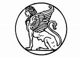 Esfinge Sphinx Sfinge Colorare Malvorlage Mitologia Mythologie Dibujos Greca Kleurplaat Ausmalbild Edupics Schulbilder Grote Téléchargez Immagine sketch template